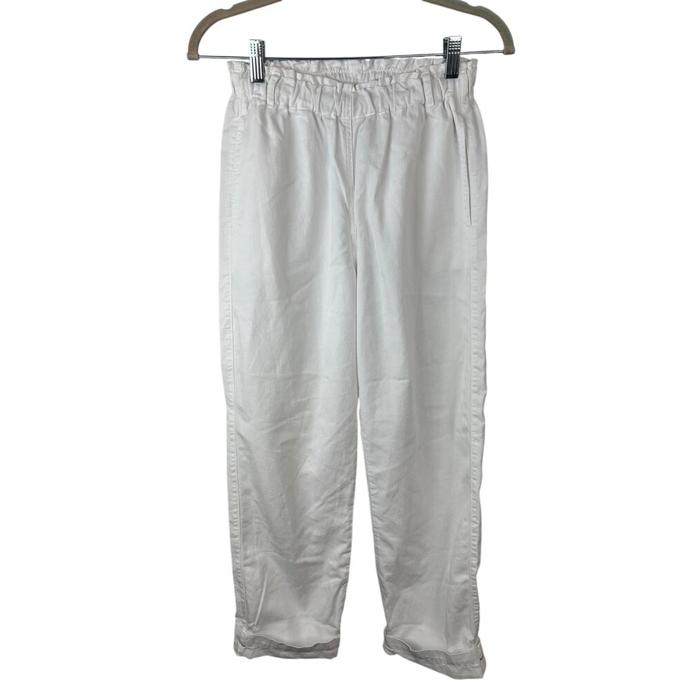 Xirena White Cotton Drawstring Cuff Pants XS